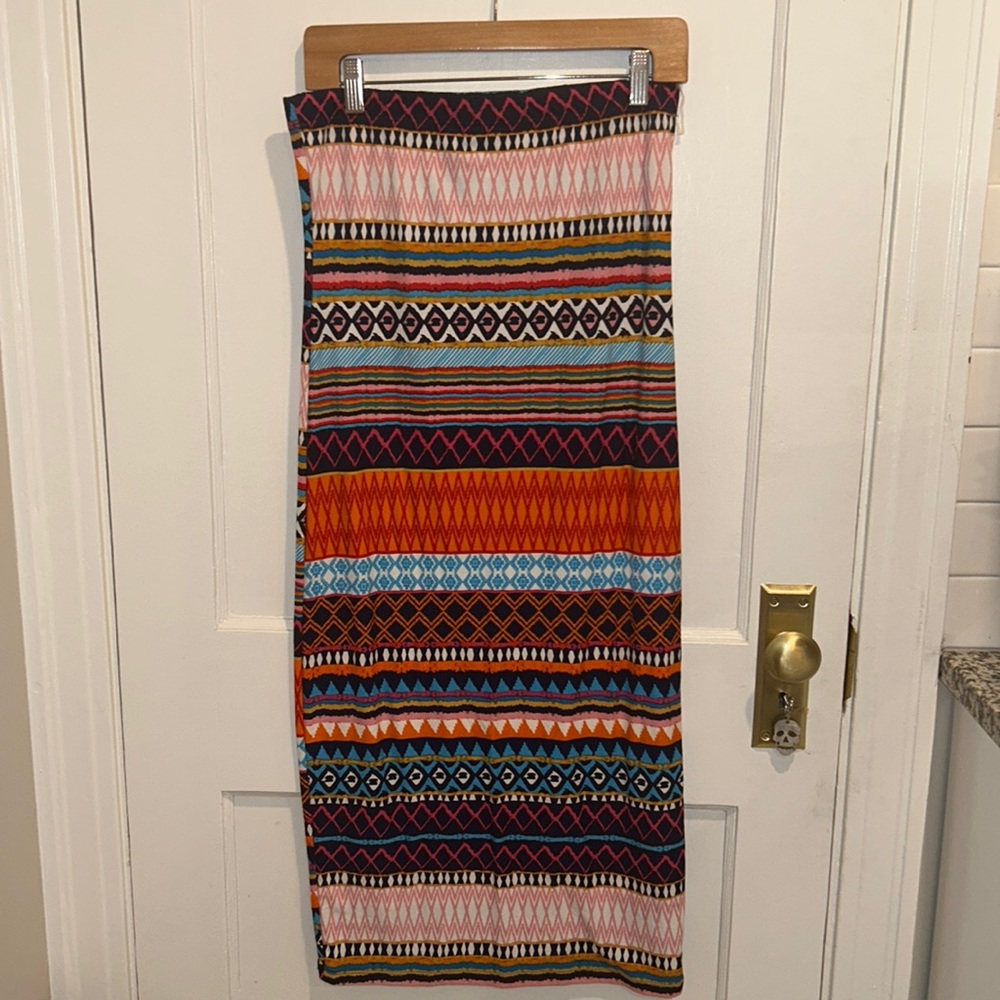 Tribal maxi skirt